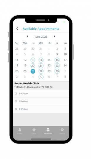 Mobile application - appointments